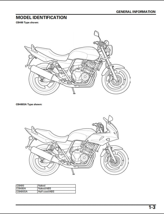 2008本田CB400 VTEC 4維修手冊維修手冊中文和簡體中文全車線路圖故障碼分析數據維修DIY工具