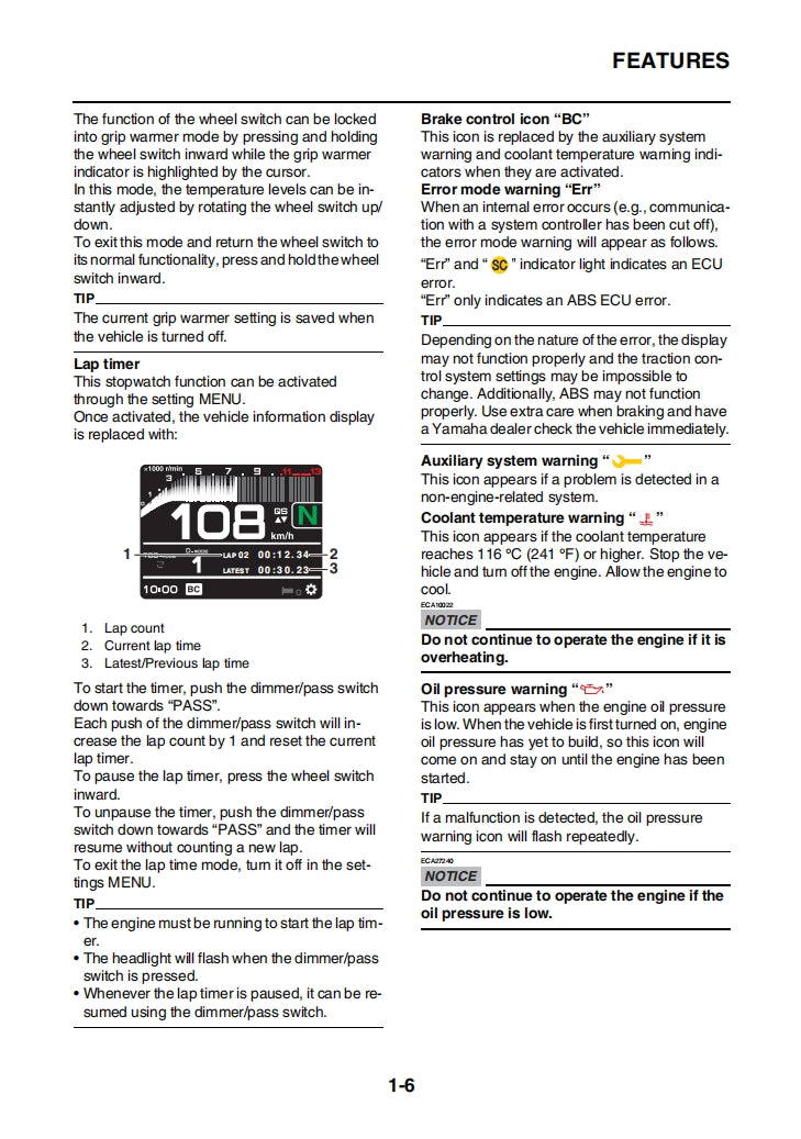 2022 MTM890 XSR900 Service Manual Vehicle parts disassembly diagram fault code query vehicle torque data and circuit diagram