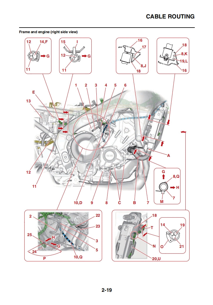 2022 MTM890 XSR900 Service Manual Vehicle parts disassembly diagram fault code query vehicle torque data and circuit diagram