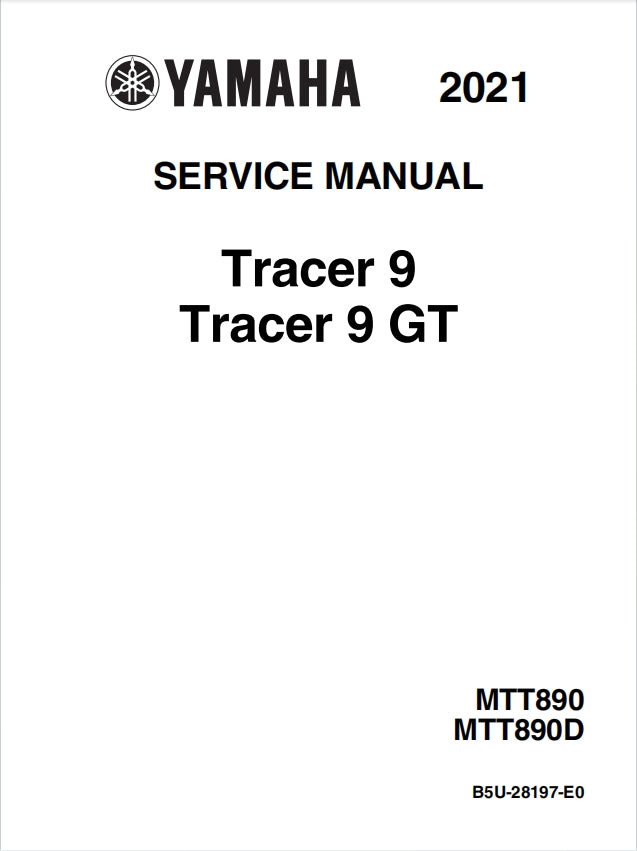 雅馬哈 2021 Tracer 900 TDM900 服務手冊維修手冊中文與簡體中文全車線路圖故障碼分析圖面維修DIY工具