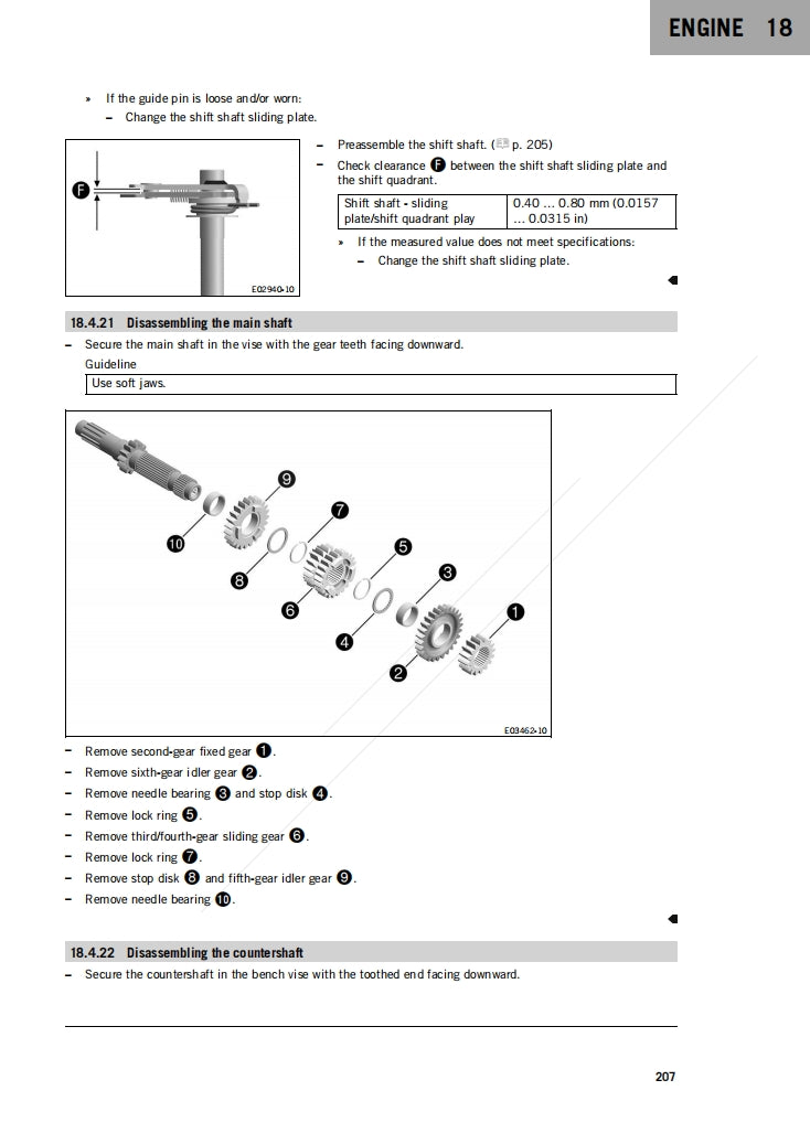 2024 KTM 250 300 EXC TBI Service Manual Vehicle parts disassembly diagram fault code query vehicle torque data and circuit diagram