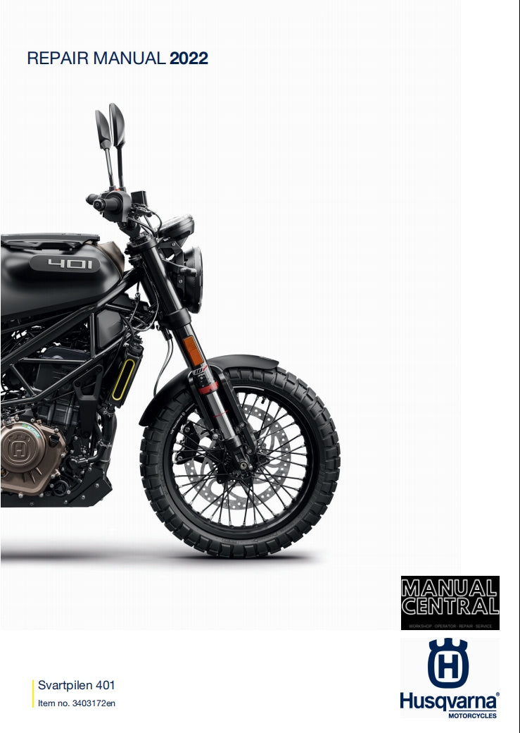 2022 Husqvarna Svartpilen 401 service manual