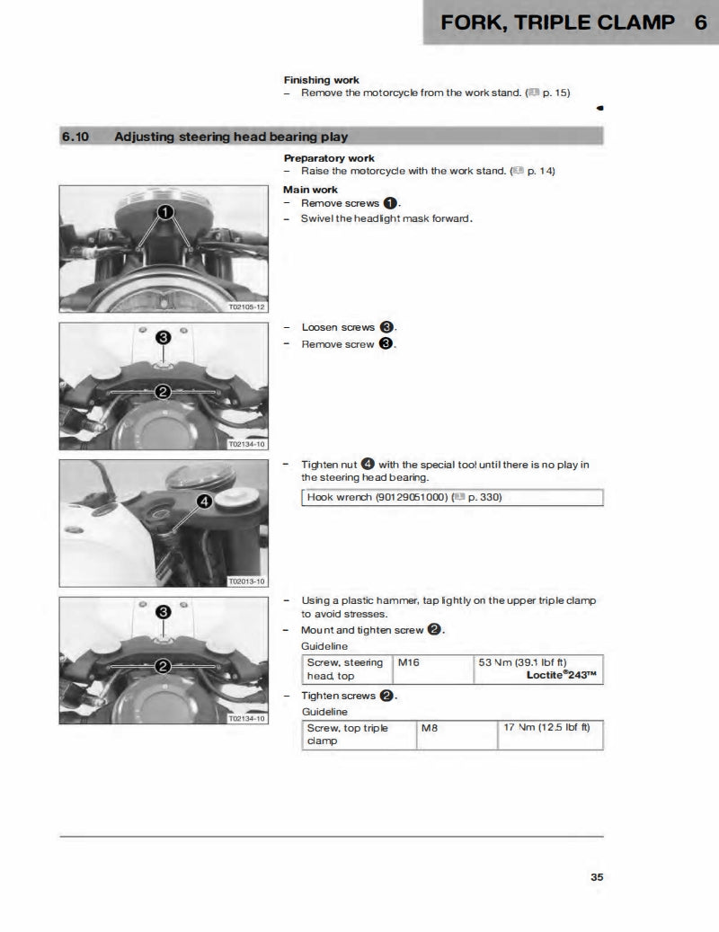 2018 Husqvarna Vitpilen 401 service manual