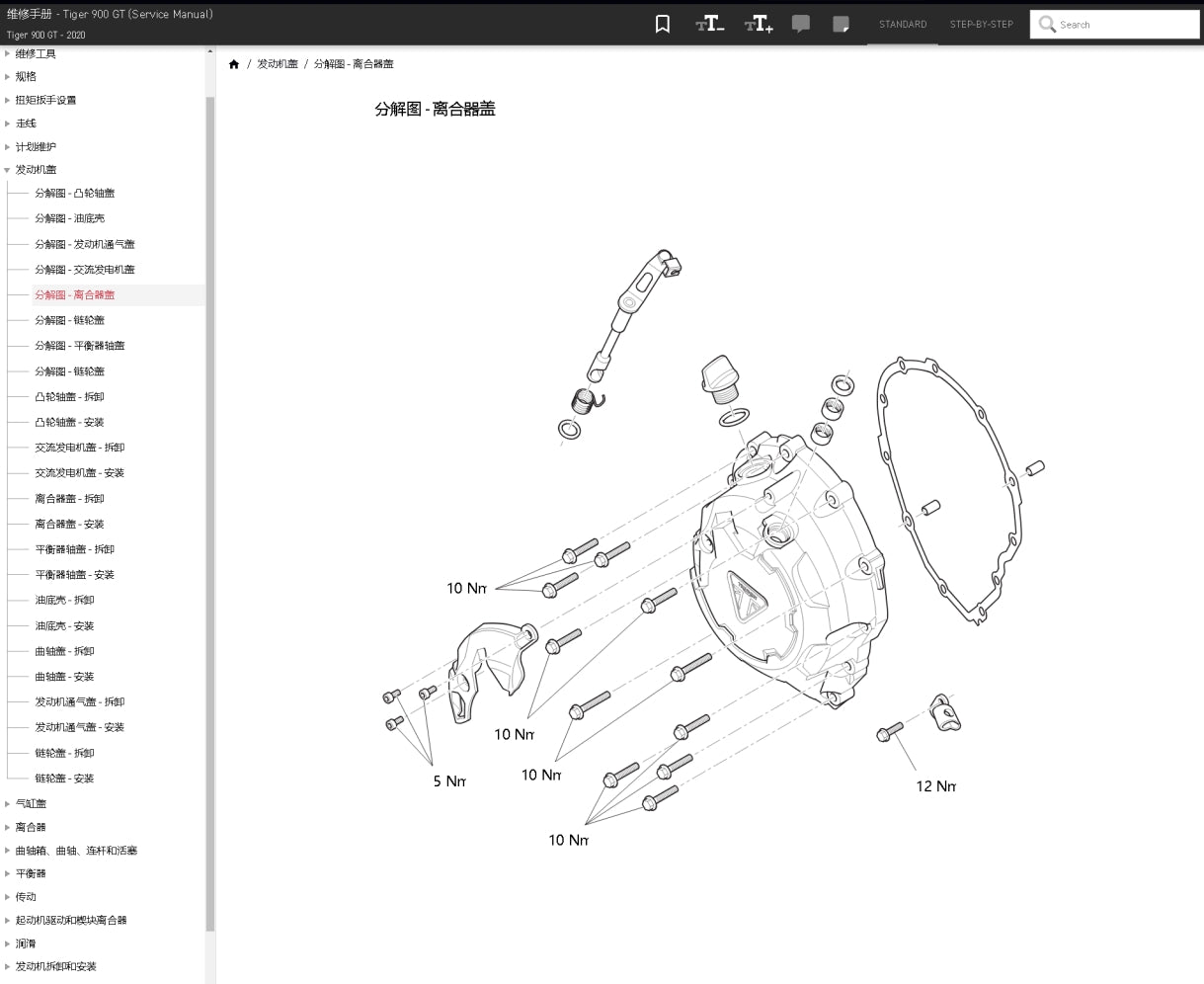 2020 Triumph 凱旋 Tiger 900GT 老虎900GT 維修手冊 簡體中文 全車線路圖 故障碼分析 圖紙維修 維修手冊 DIY工具
