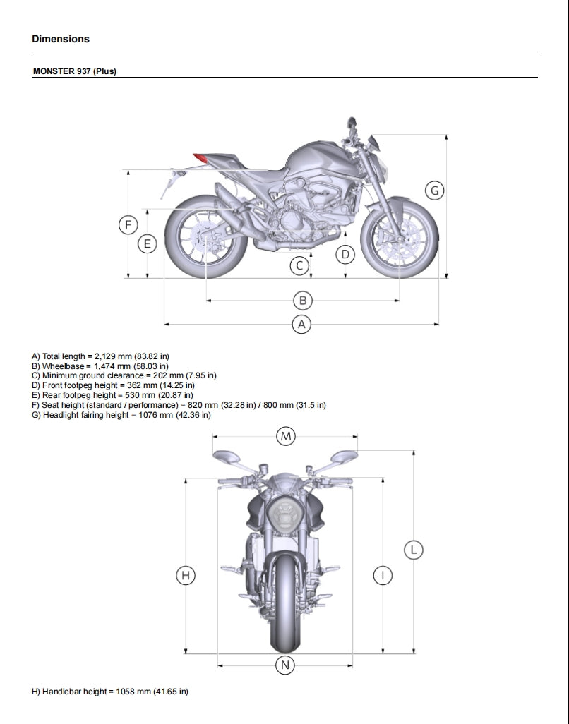 Ducati 2022-2023 Monster 937 service manual PDF download – motorcycle service  manual shop