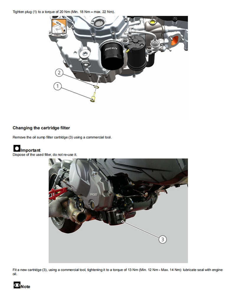 Ducati 2022-2023 Monster 937 維修手冊 PDF 下載