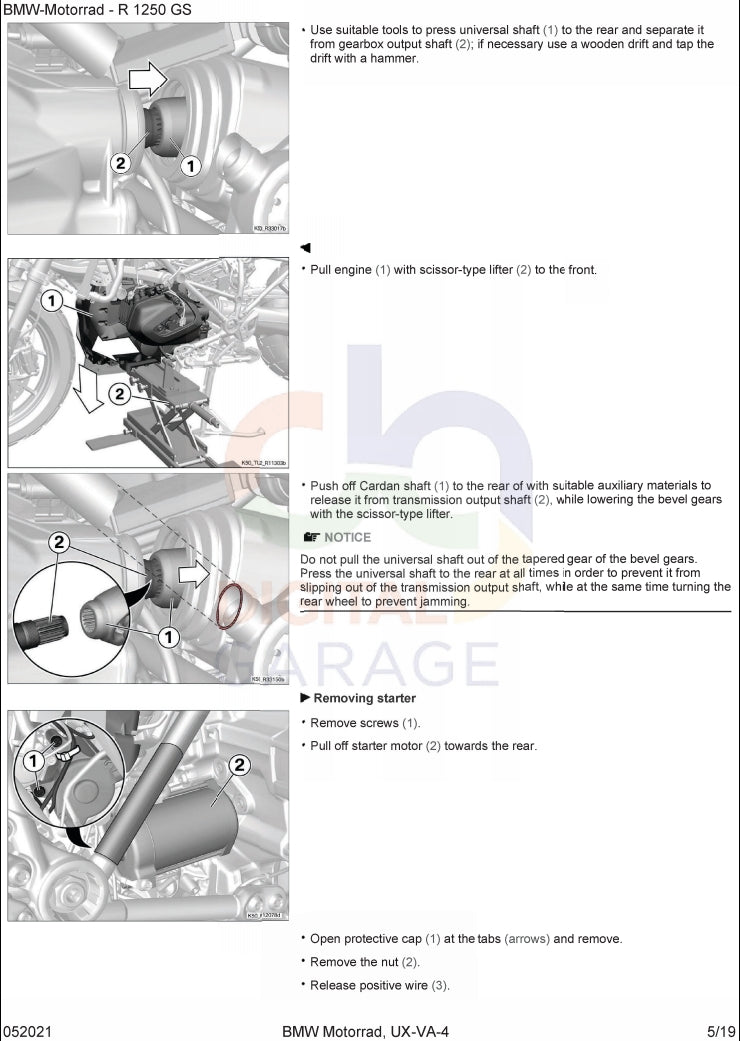 BMW R1250GS k50 service manual