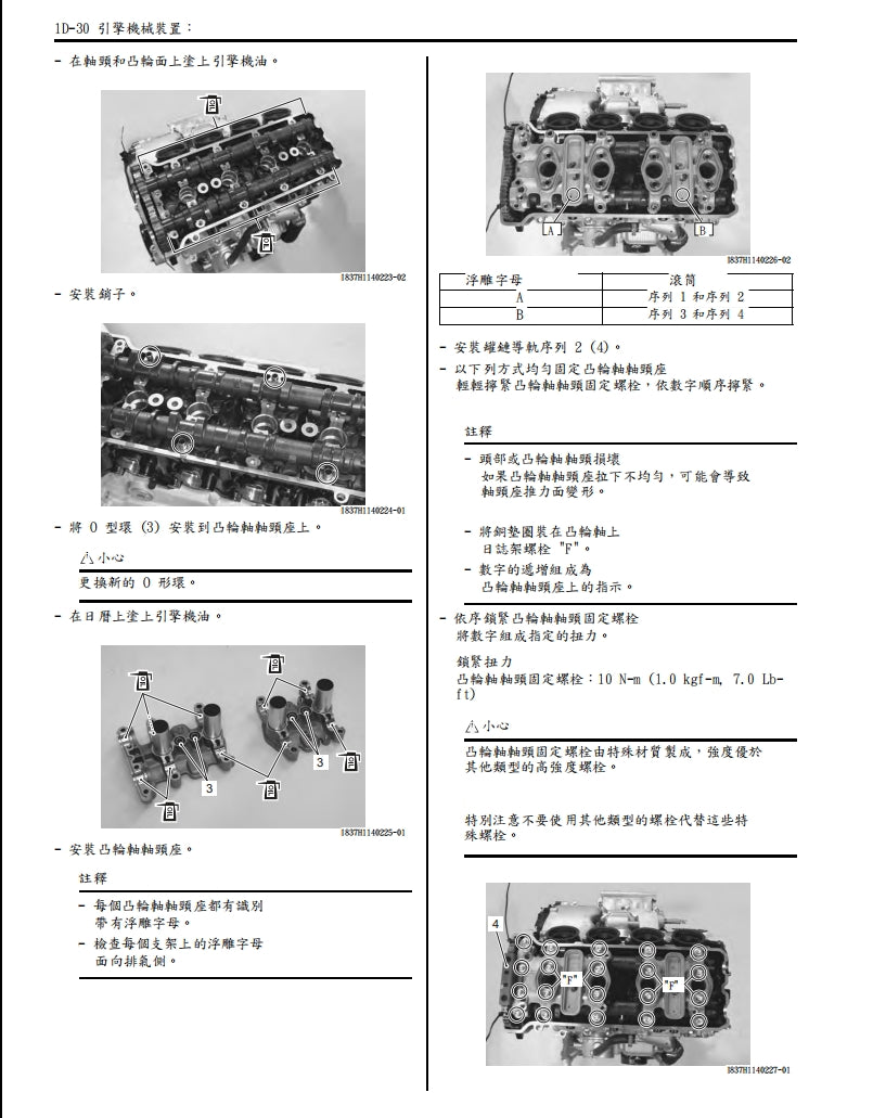 2008-2009 GSX-R600鈴木小R維修手冊繁体中文和英文全車扭矩錶折開圖線路圖故障程式碼