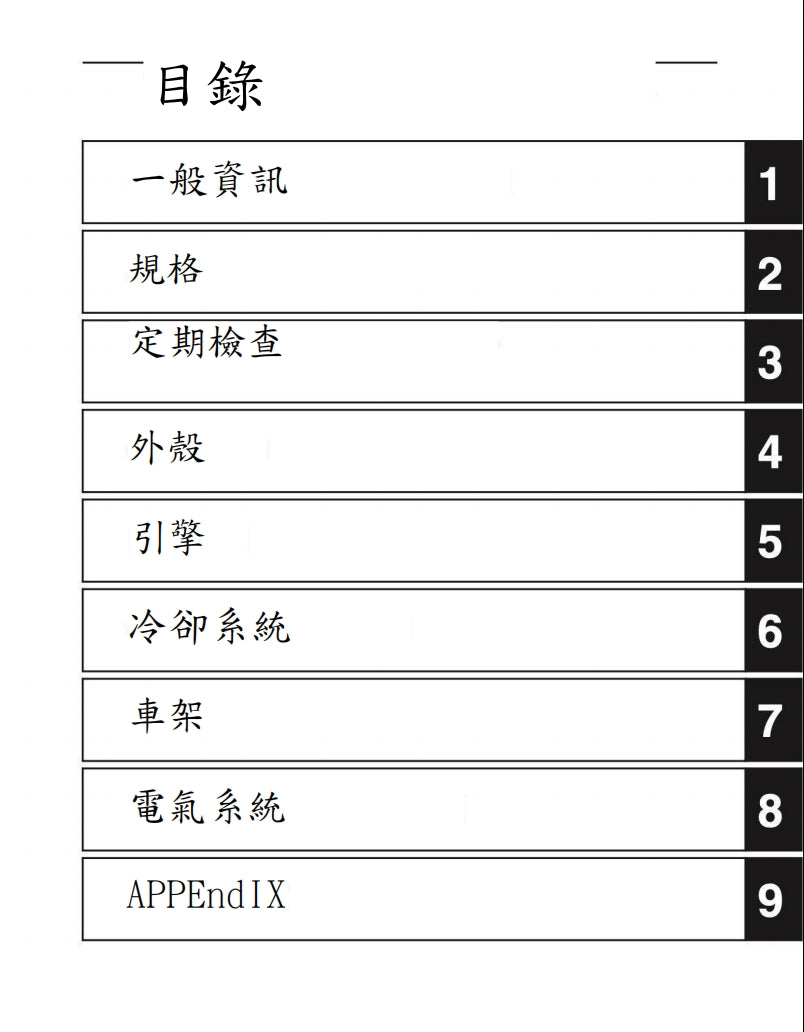 2018年雅馬哈MT07維修手冊繁体中文和英文全車扭矩錶折開圖線路圖故障程式碼