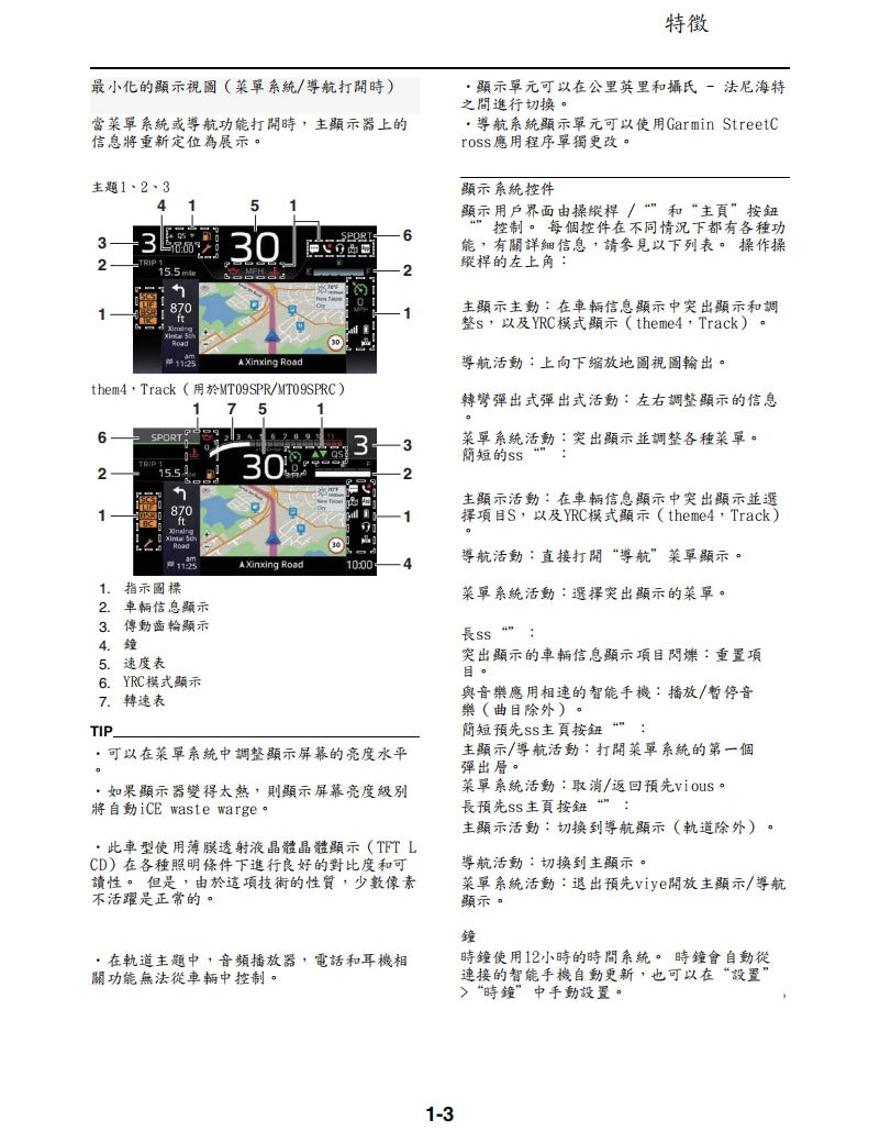 2024年雅馬哈MT09維修手冊繁体中文和英文全車扭矩錶折開圖線路圖故障程式碼