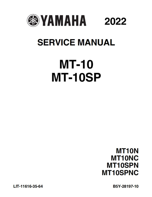 yamaha 2022 MT10SP MT10Service Manual Vehicle parts disassembly diagram fault code query vehicle torque data and circuit diagram