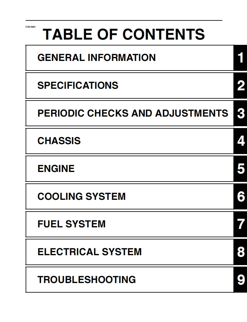 yamaha 2018 MT10 Service Manual Vehicle parts disassembly diagram fault code query vehicle torque data and circuit diagram