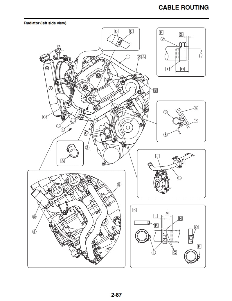 yamaha 2018 MT10 Service Manual Vehicle parts disassembly diagram fault code query vehicle torque data and circuit diagram