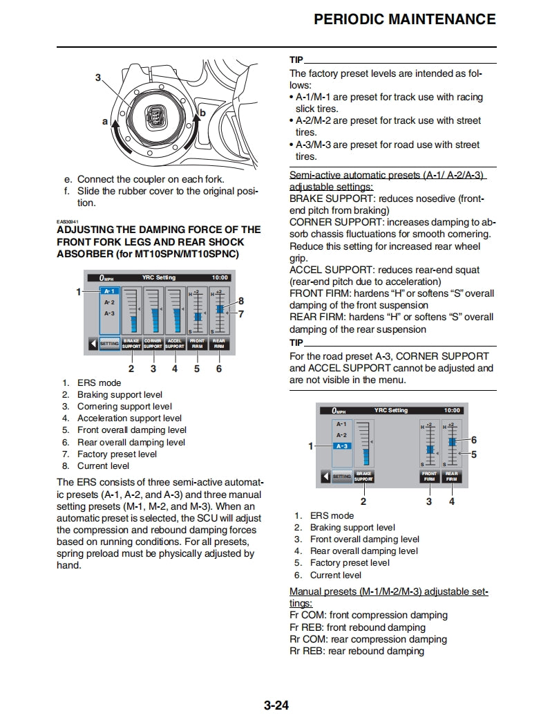 yamaha 2022 MT10SP MT10Service Manual Vehicle parts disassembly diagram fault code query vehicle torque data and circuit diagram