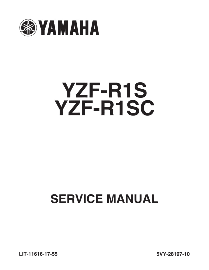 2004-2006年雅馬哈R1維修手冊繁体中文和英文全車扭矩錶折開圖線路圖故障程式碼