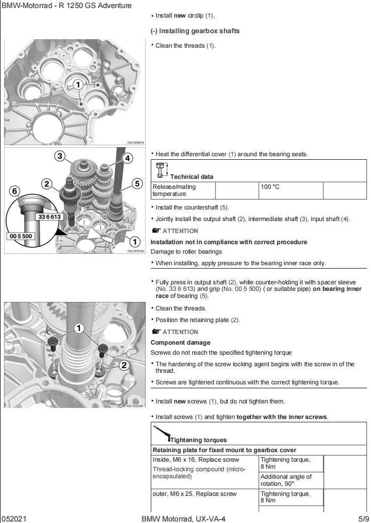 BMW R1250 GSAdventure K51 service manual