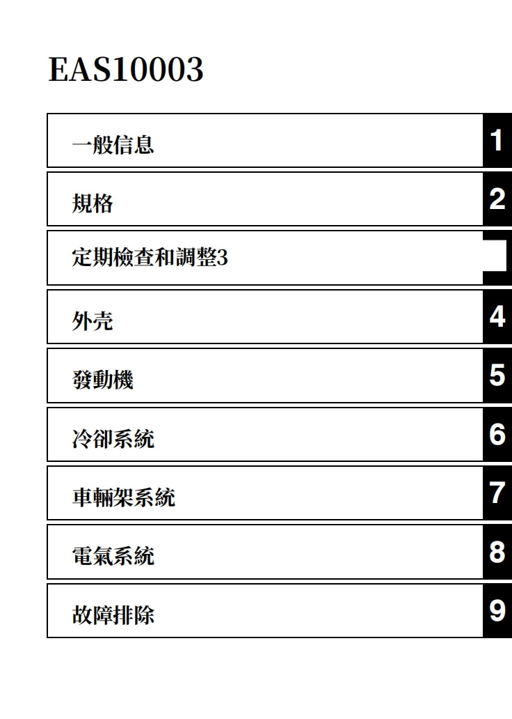 2015-2019雅馬哈R1維修手冊繁体中文和英文全車扭矩錶折開圖線路圖故障程式碼