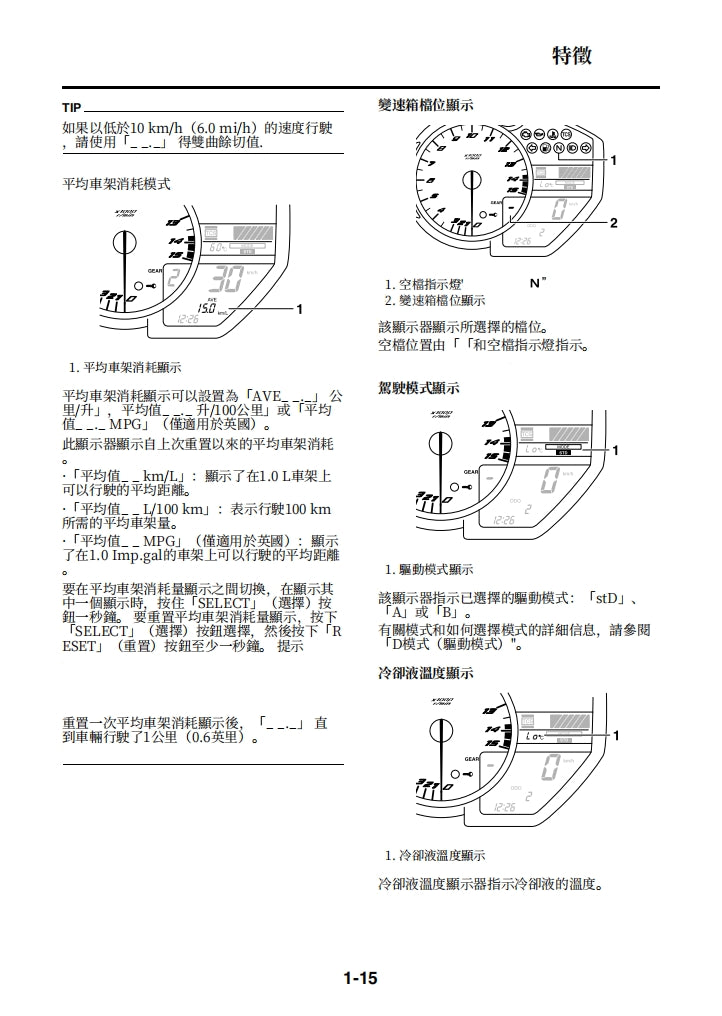 2012-2014雅馬哈R1維修手冊繁体中文和英文全車扭矩錶折開圖線路圖故障程式碼