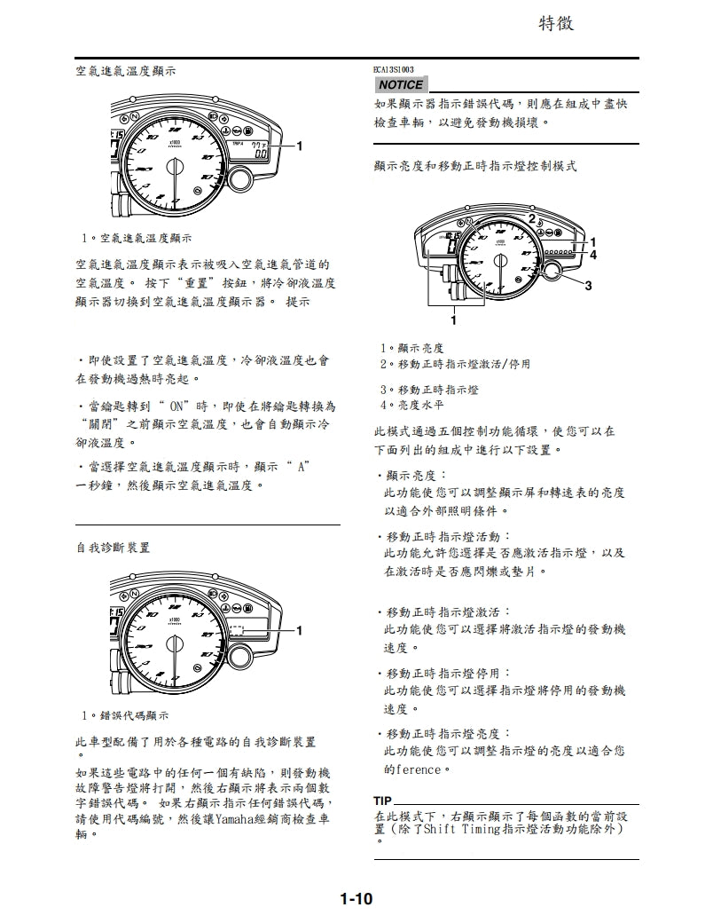 2009雅馬哈R6維修手冊繁体中文和英文全車扭矩錶折開圖線路圖故障程式碼