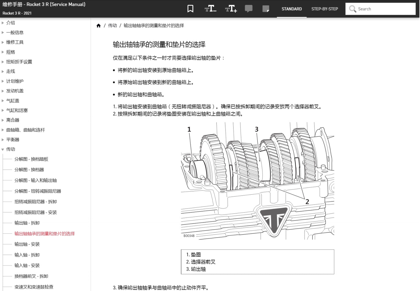 2021 Triumph 凱旋 Rocket 3R 維修手冊 維修手冊 簡體中文 全車線路圖 故障碼分析 圖紙維修DIY工具