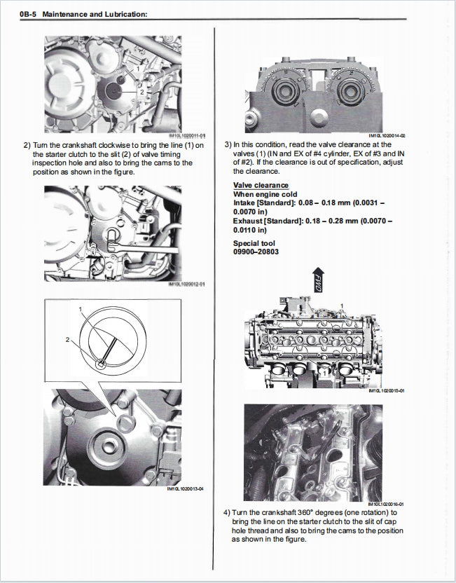 Suzuki 2022 GSX1300R Service Manual 铃木隼 维修手册 英文和简体中文全车线路图故障代码分析扭矩维修DIY工具