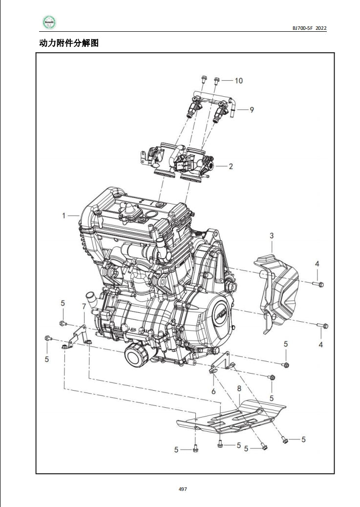 Benelli貝納利TRK702 BJ700-5F維修手冊全車線路圖故障碼分析圖維修DIY工具