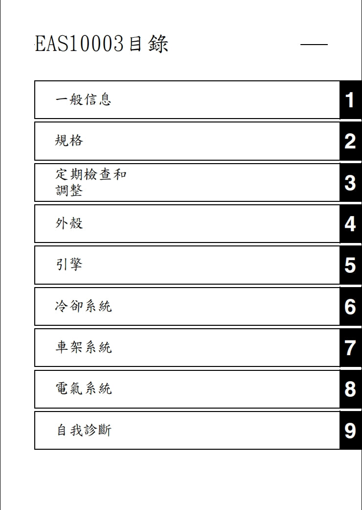 雅馬哈2021 Tricity 300維修手冊繁体中文和英文全車扭矩錶折開圖線路圖故障程式碼