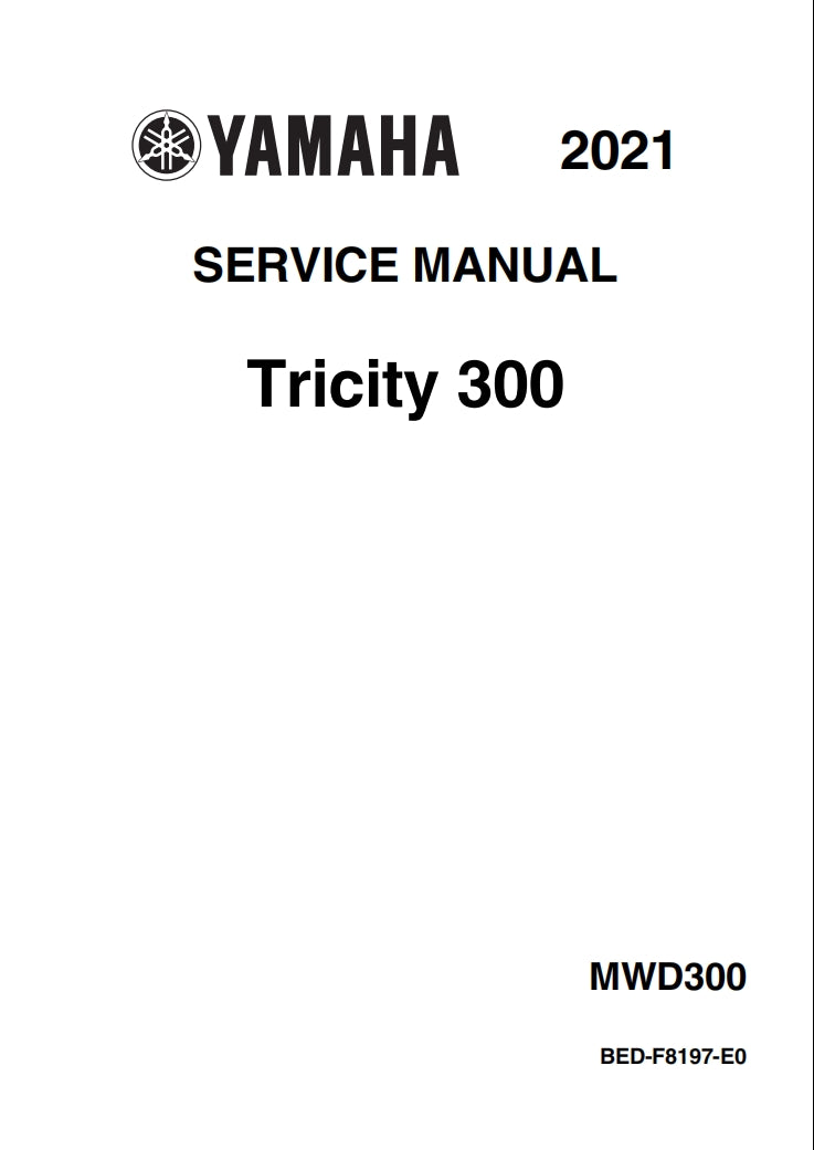 2021 Tricity 300 Service Manual Vehicle parts disassembly diagram fault code query vehicle torque data and circuit diagram