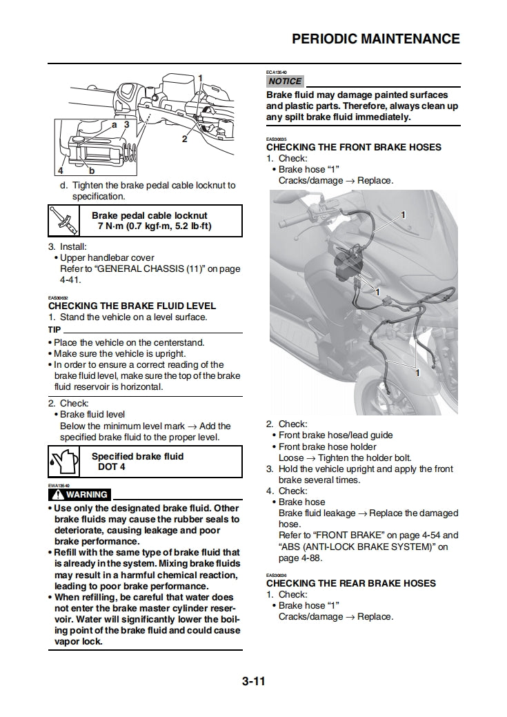 2021 Tricity 300 Service Manual Vehicle parts disassembly diagram fault code query vehicle torque data and circuit diagram