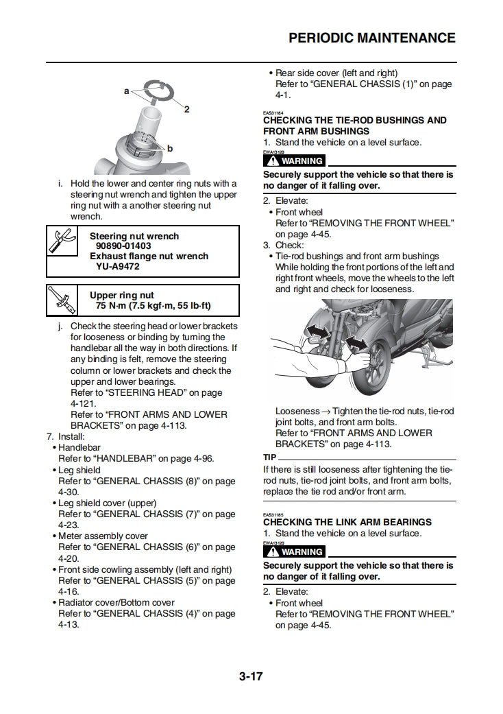 2021 Tricity 300 Service Manual Vehicle parts disassembly diagram fault code query vehicle torque data and circuit diagram