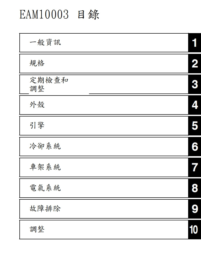 2022年雅馬哈WR450F維修手冊繁体中文和英文全車扭矩錶折開圖線路圖故障程式碼