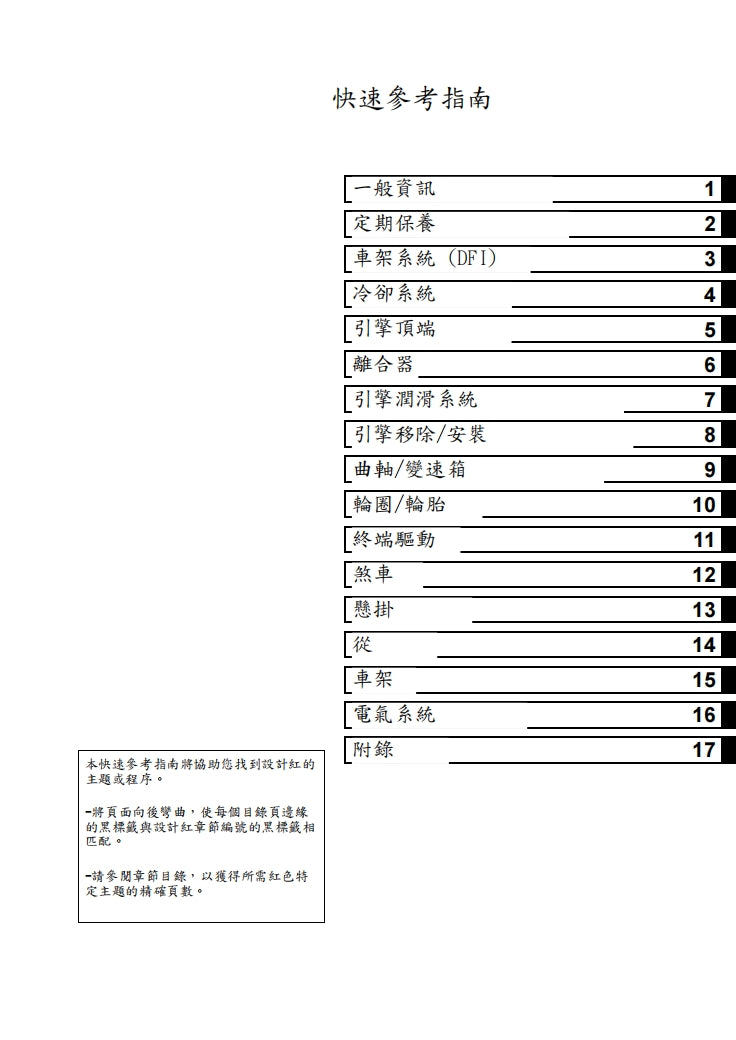 2007川崎z1000維修手冊繁体中文和英文全車扭矩錶折開圖線路圖故障程式碼