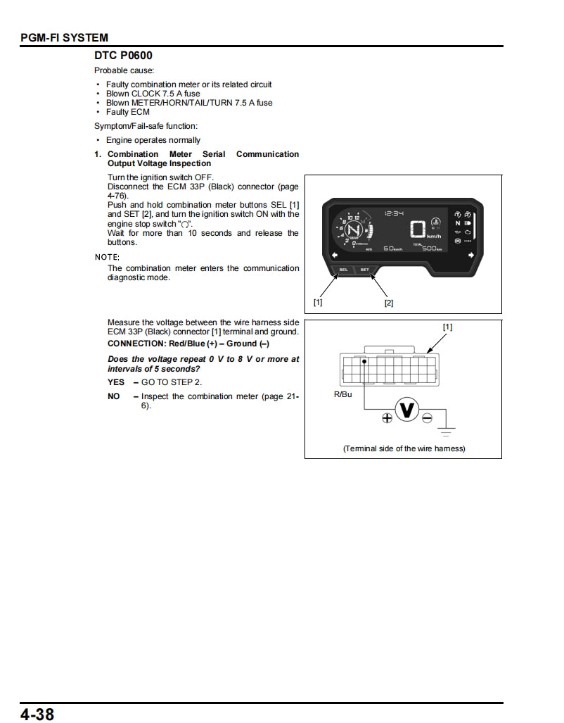 HONDA 2021-2023 CBR650R Service Manual Vehicle parts disassembly diagram fault code query vehicle torque data and circuit diagram