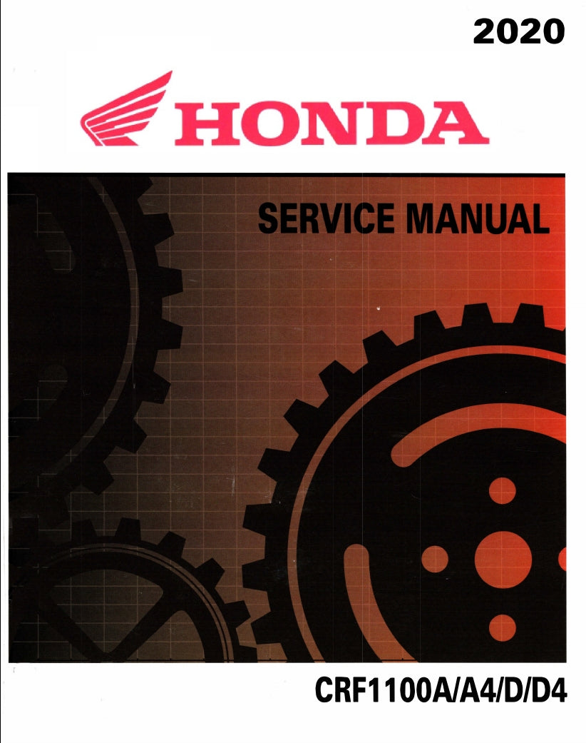 2020 Honda CRF1100 Service Manual Vehicle parts disassembly diagram fault code query vehicle torque data and circuit diagram