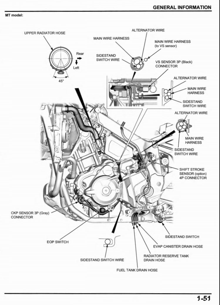 2020 Honda CRF1100 Service Manual Vehicle parts disassembly diagram fault code query vehicle torque data and circuit diagram