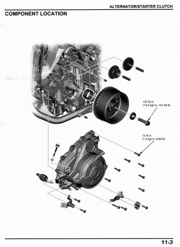 2020 Honda CRF1100 Service Manual Vehicle parts disassembly diagram fault code query vehicle torque data and circuit diagram