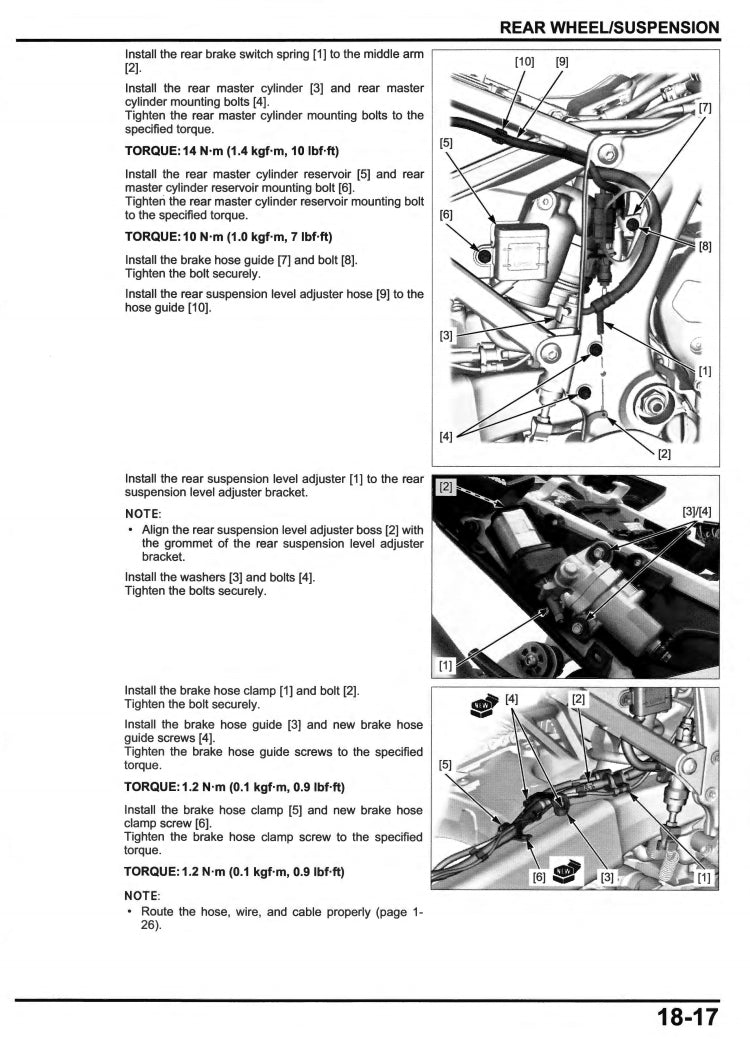 2020 Honda CRF1100 Service Manual Vehicle parts disassembly diagram fault code query vehicle torque data and circuit diagram