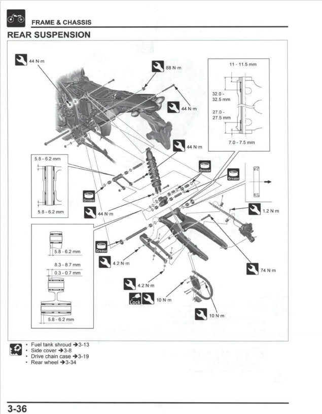 2021 honda crf300L service manual 维修手册 英文和简体中文全车线路图故障代码分析扭矩维修DIY工具