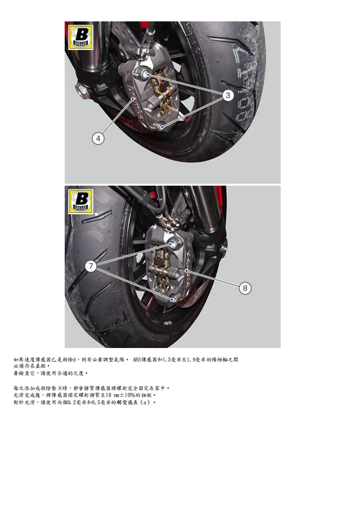 2017-2018 杜卡迪大魔鬼修理手冊Xdiavel維修手冊繁体中文和英文全車扭矩錶折開圖