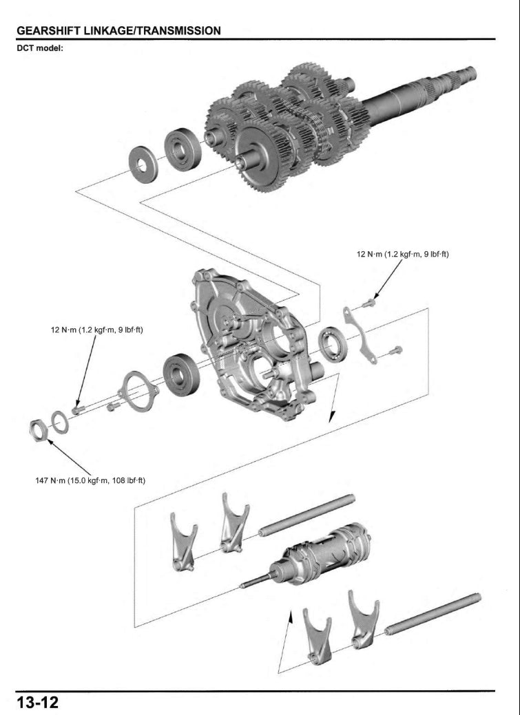 Honda 2021-2024 Gold Wing 1800 Service Manual  Vehicle parts disassembly diagram fault code query vehicle torque data and circuit diagram