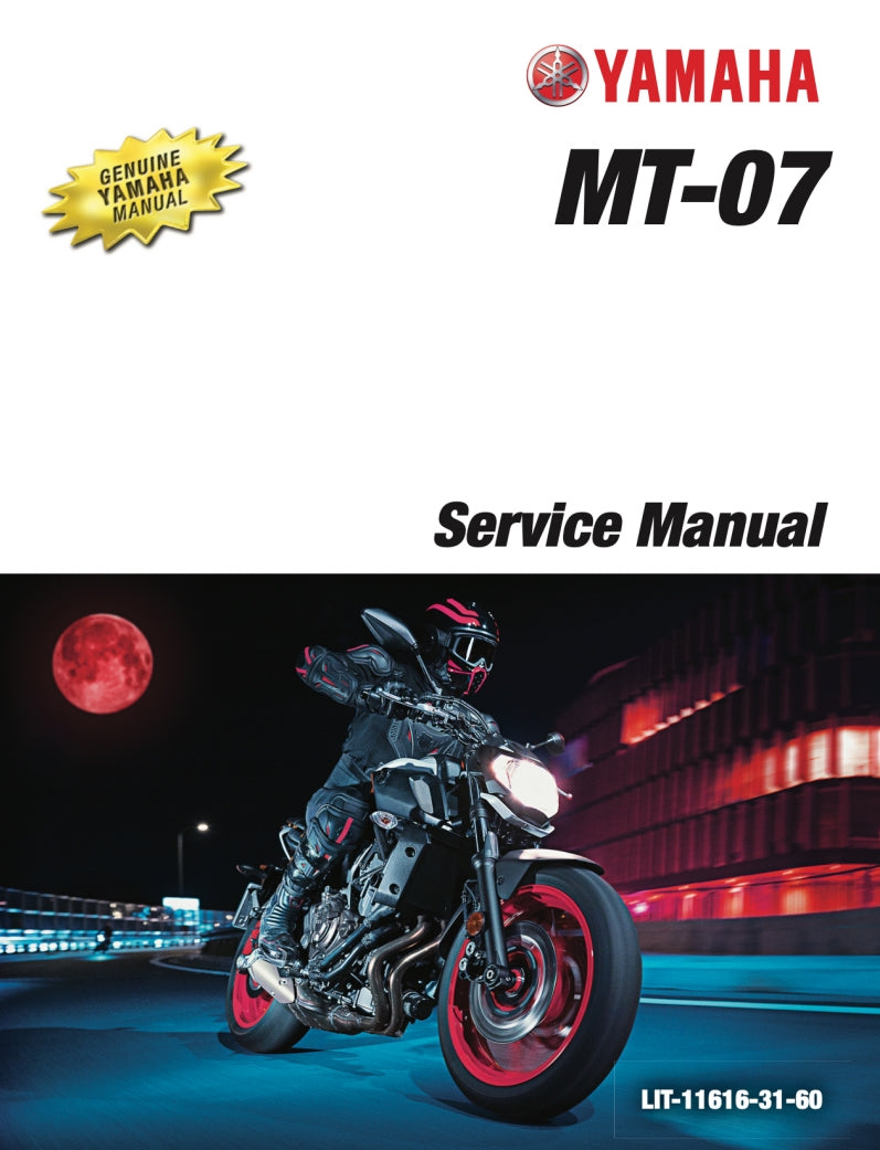 yamaha 2018 MT07 Service Manual Vehicle parts disassembly diagram fault code query vehicle torque data and circuit diagram