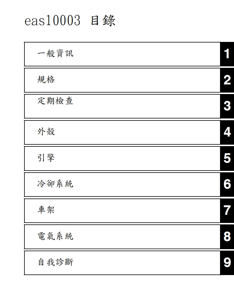 2021-2022年雅馬哈MT07維修手冊繁体中文和英文全車扭矩錶折開圖線路圖故障程式碼