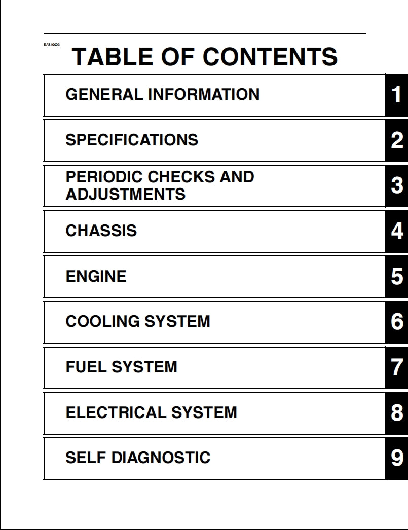 yamaha 2021-2022 MT07 Service Manual Vehicle parts disassembly diagram fault code query vehicle torque data and circuit diagram