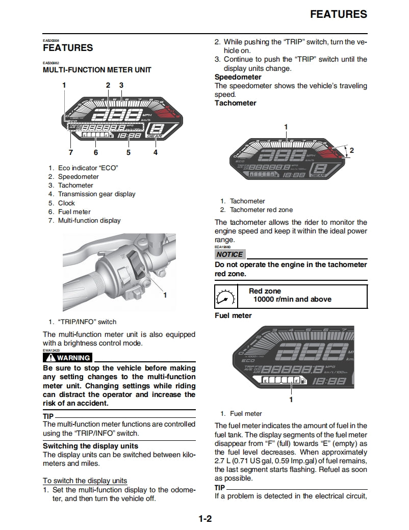 yamaha 2021-2022 MT07 Service Manual Vehicle parts disassembly diagram fault code query vehicle torque data and circuit diagram