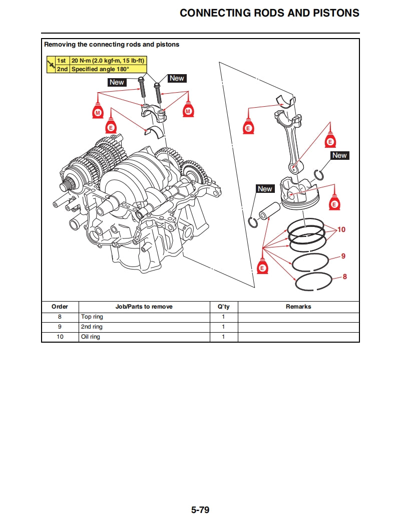 yamaha 2023 MT07 Service Manual Vehicle parts disassembly diagram fault code query vehicle torque data and circuit diagram