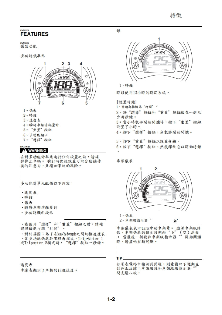 2017年雅馬哈NMAX維修手冊繁体中文和英文全車扭矩錶折開圖線路圖故障程式碼