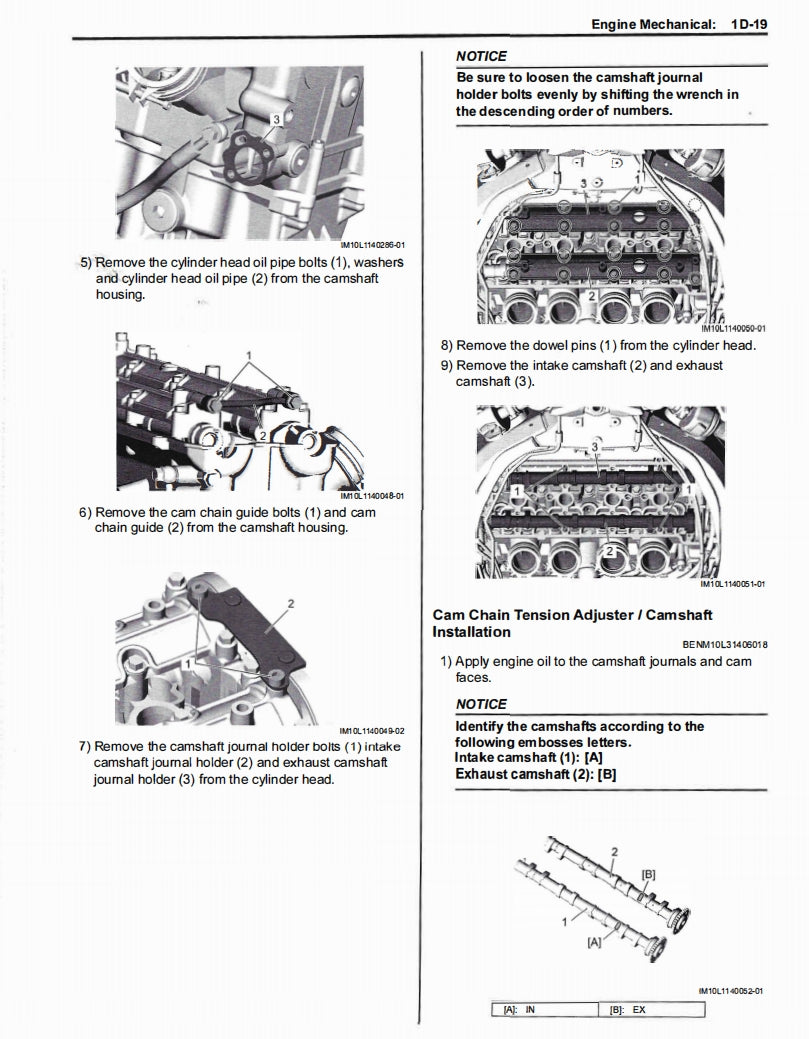 Suzuki 2022 GSX1300R Service Manual Vehicle parts disassembly diagram fault code query vehicle torque data and circuit diagram