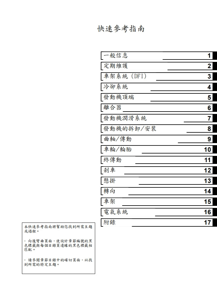 2007川崎VERSYS KLE650維修手冊繁体中文和英文全車扭矩錶折開圖線路圖故障程式碼