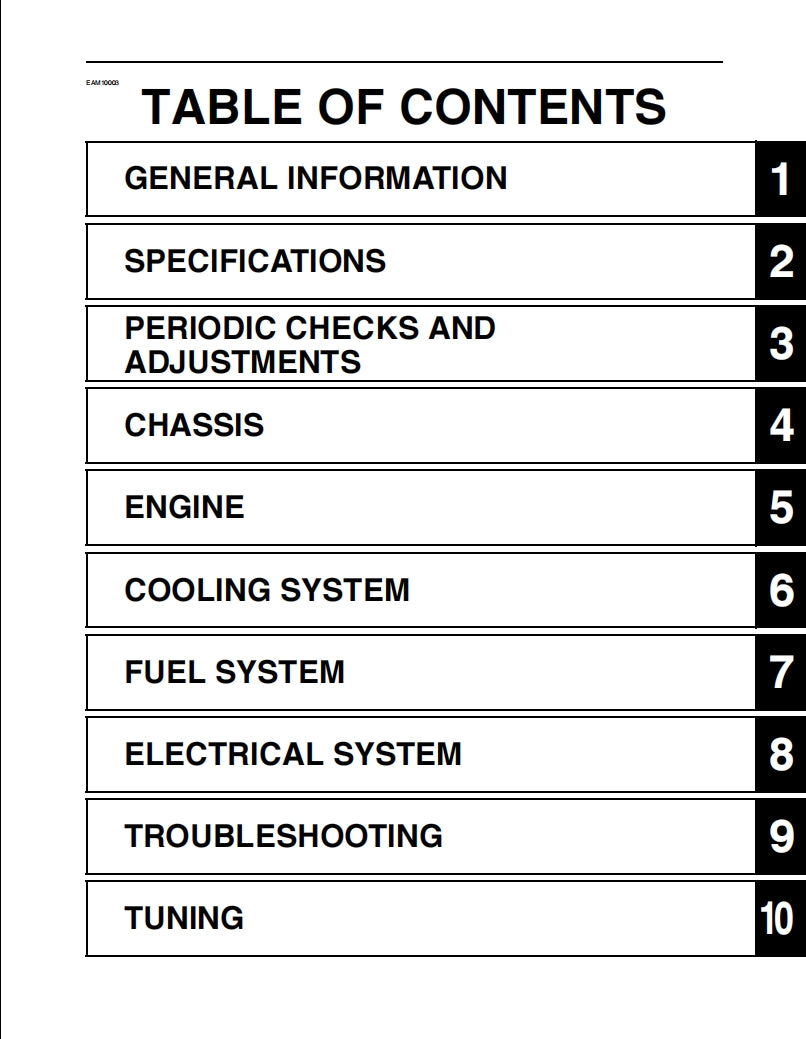 2022 Yamaha WR450F service manual Vehicle parts disassembly diagram fault code query vehicle torque data and circuit diagram