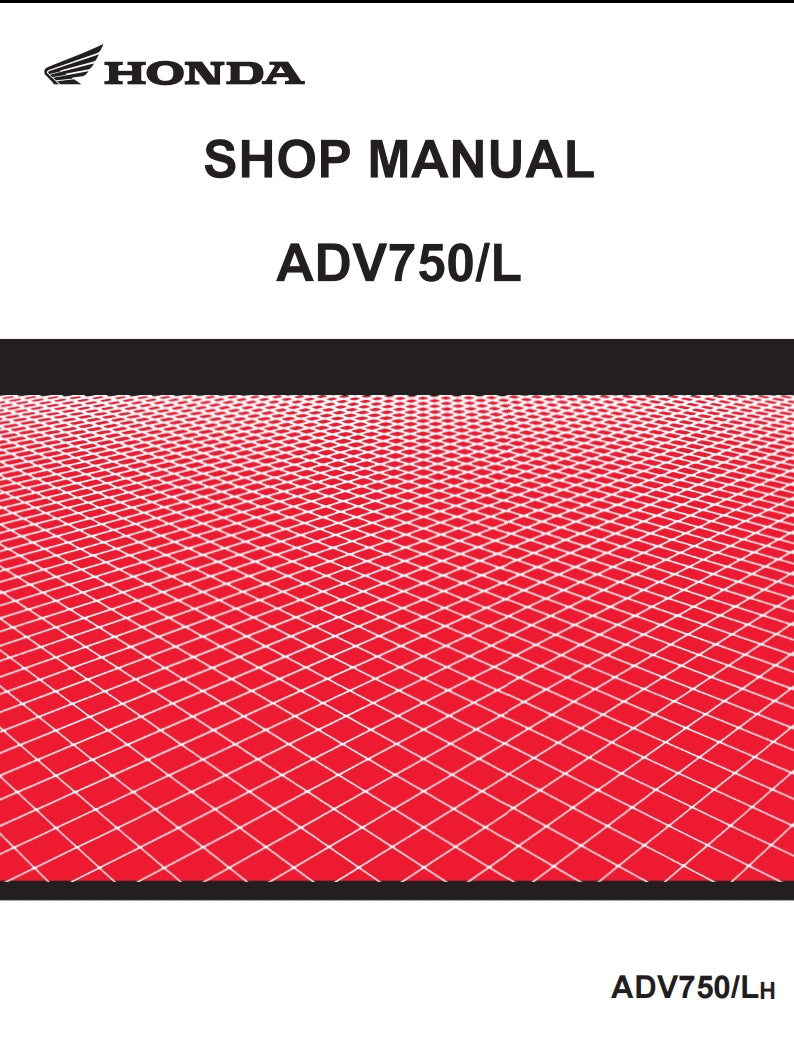 2017-Honda-X-Adv750 Service Manual Vehicle parts disassembly diagram fault code query vehicle torque data and circuit diagram